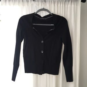 Simple Black Cardigan